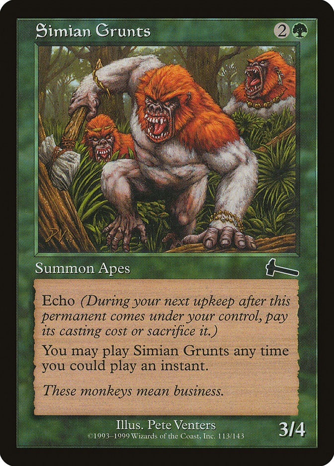 Gruñidos simiescos [Legado de Urza]