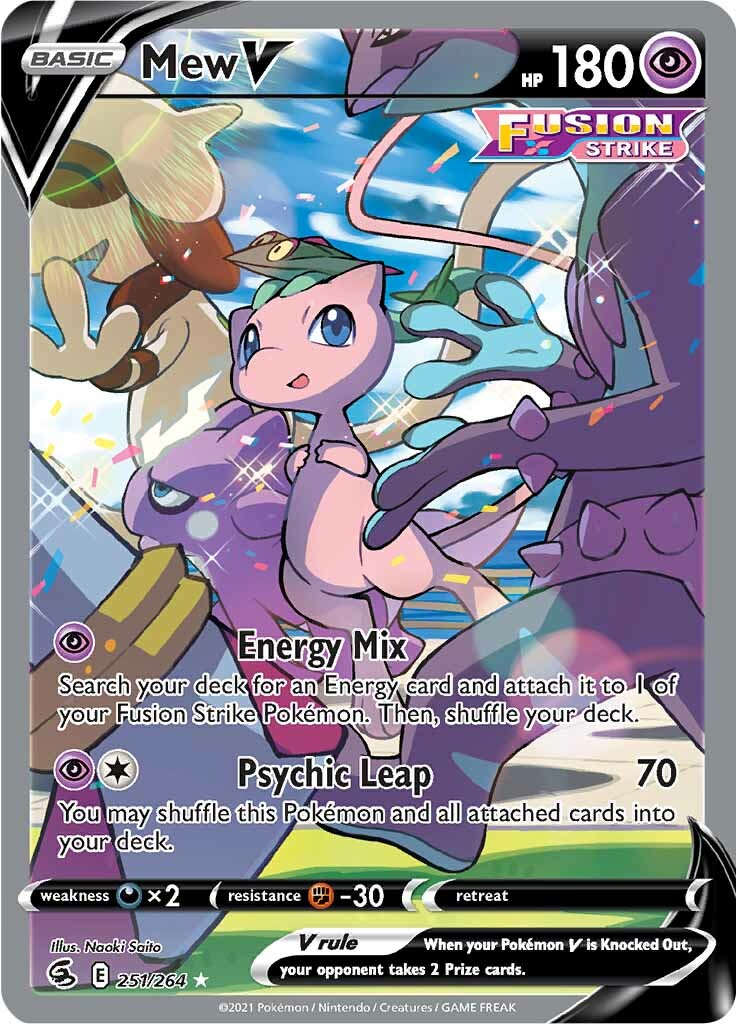 Mew V (251/264) [Espada y Escudo: Golpe Fusión]