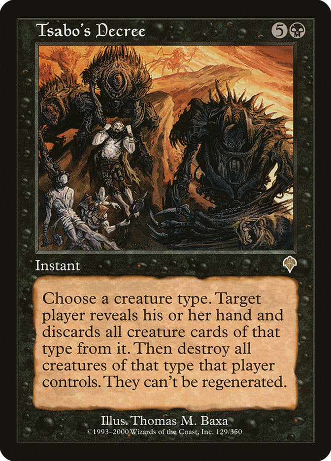 Décret de Tsabo [Invasion]