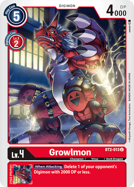 Growlmon [BT2-013] [Lanzamiento de la Edición Especial de Sobres Ver.1.0]
