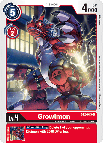 Growlmon [BT2-013] [Lanzamiento de la Edición Especial de Sobres Ver.1.0]