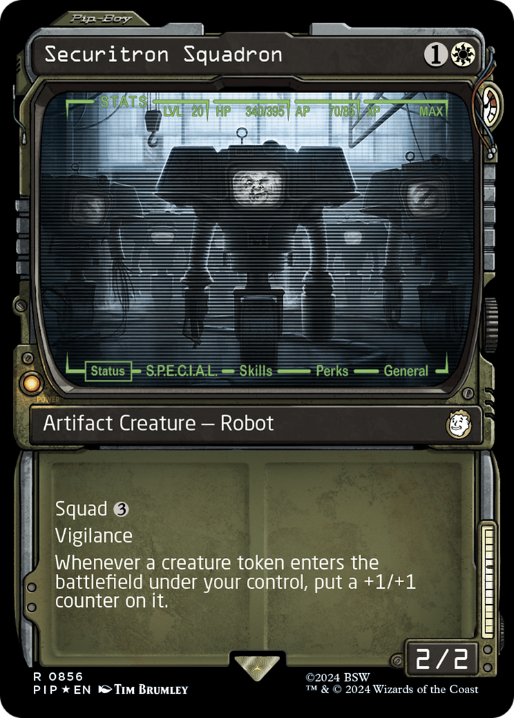 Escouade de Sécurobot (Vitrine) (Feuilletée phosphorescente) [Fallout]