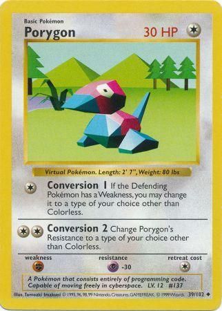 Porygon (39/102) [Set de Base sans Ombre Illimité]