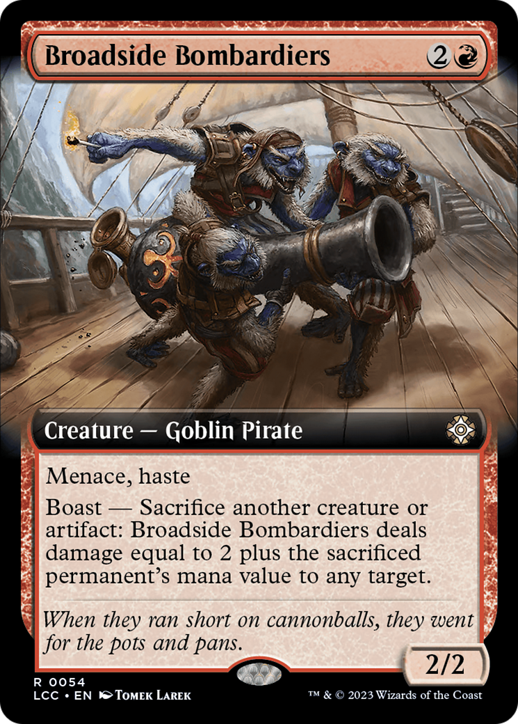 Bombardiers de bordée (Extended Art) [Les cavernes de la Cité perdue Commander]