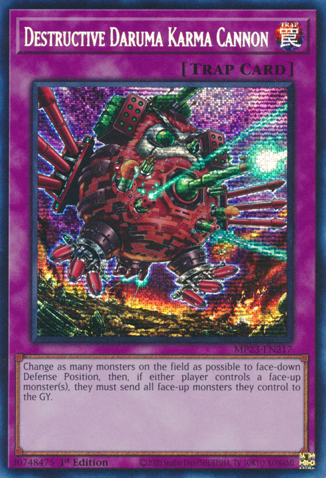 Canon de Karma Destructeur Daruma [MP23-FR217] Secret Rare Prismatique