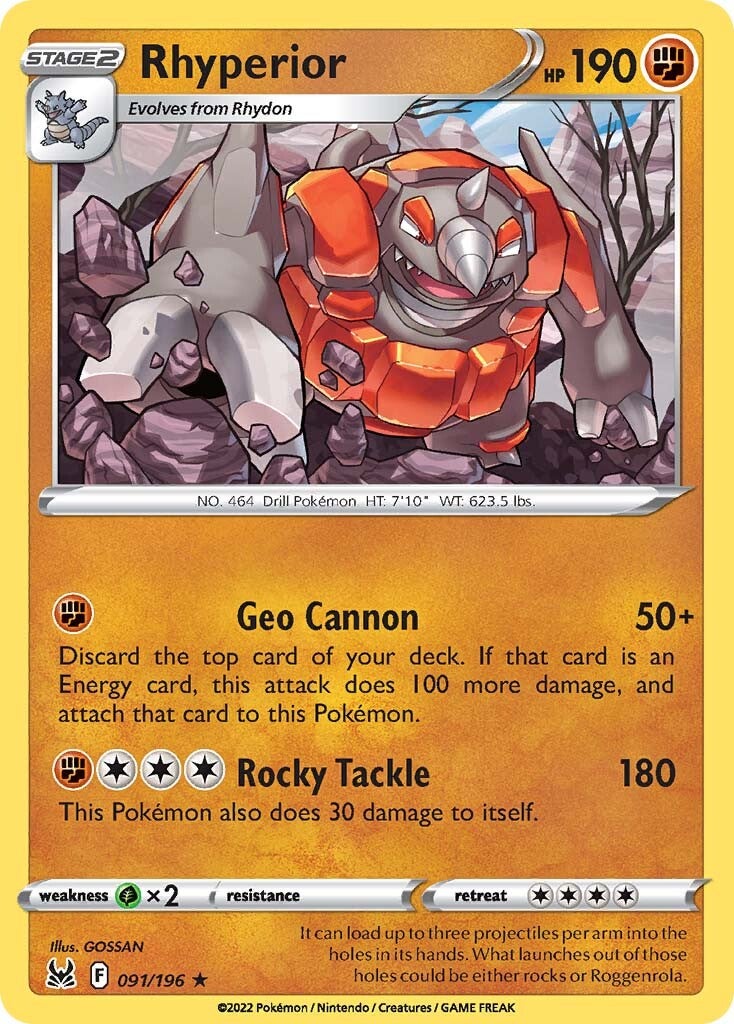 Rhyperior (091/196) [Espada y Escudo: Origen Perdido]
