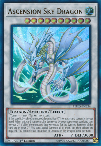 Dragón Celestial Ascendente [LEHD-ENB34] Ultra Rara