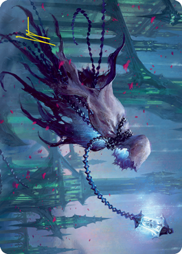 Carta de arte de Espíritu errante (Firma estampada en oro) [Innistrad: Voto Carmesí Art Series]
