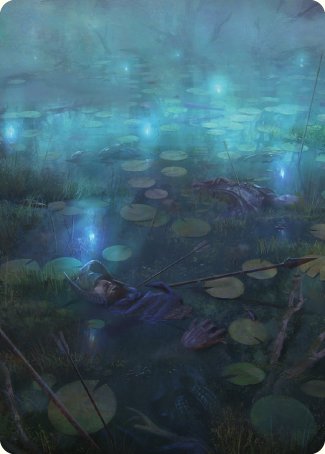 Carte d'art des Marais des Morts [Le Seigneur des Anneaux : Contes de la Terre du Milieu - Série d'art]
