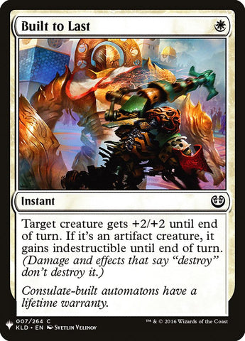 Construit pour durer [Booster mystère]