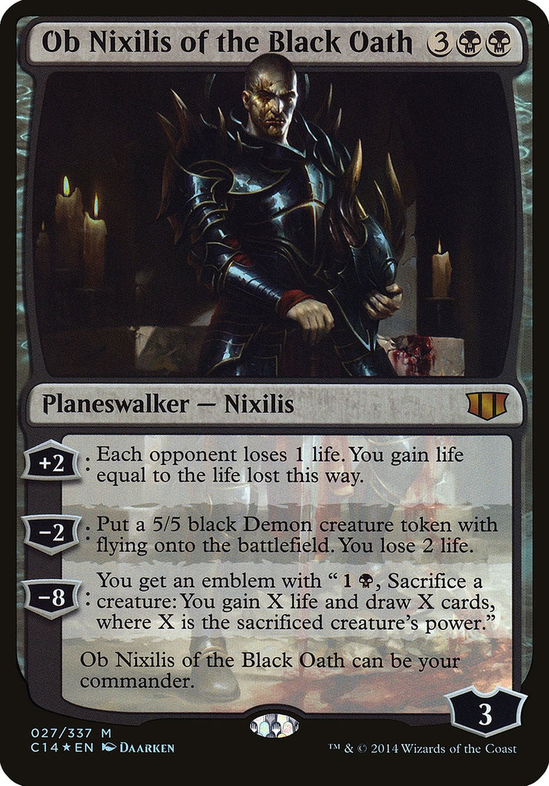 Ob Nixilis du Serment noir (Géant) [Commander 2014 Géant]