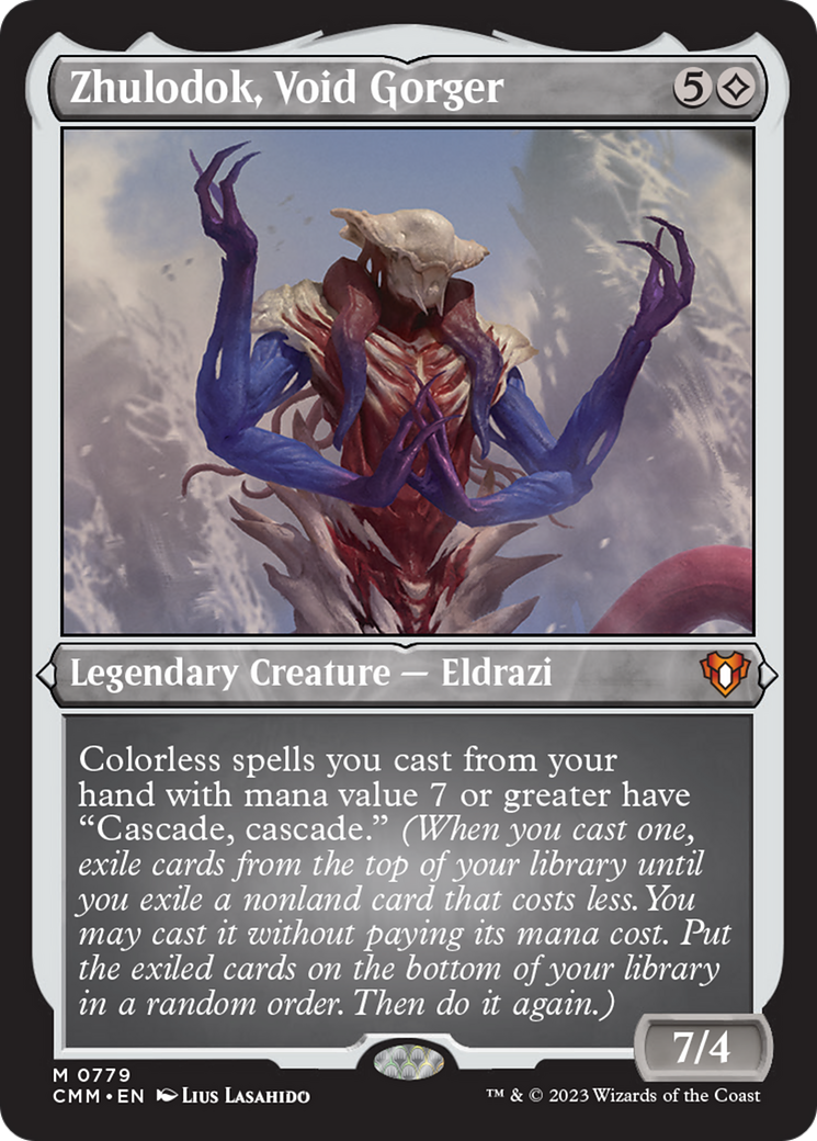Zhulodok, Dévoreur du Vide (Commandant de présentation) (gravé à l'acide) [Commander Masters]