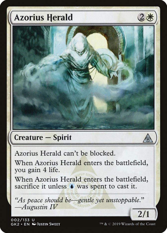 Héraut azorius [Kit de guilde Allégeance de Ravnica]
