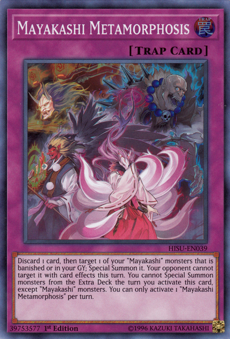 Metamorfosis Mayakashi [HISU-SP039] Súper Rara