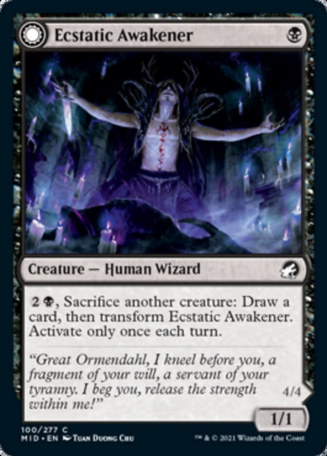 Éveilleur en extase // Démon éveillé [Innistrad: Chasse de minuit]