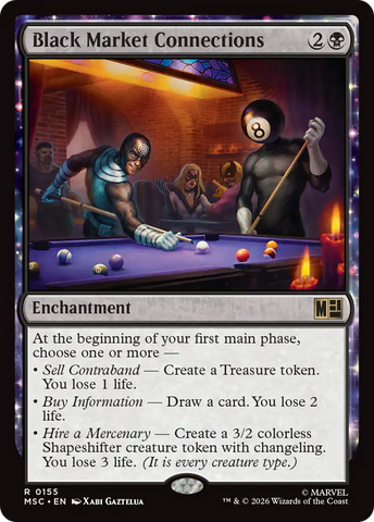 Conexiones del Mercado Negro (Surge Foil) [Marvel Super Heroes Commander]