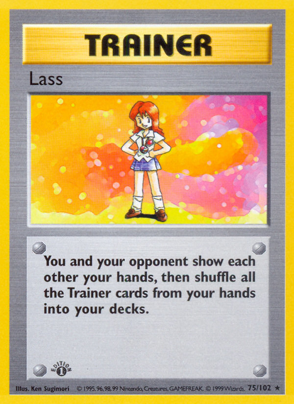 Lass (75/102) (Sans Ombre) [Set de Base 1ère Édition]