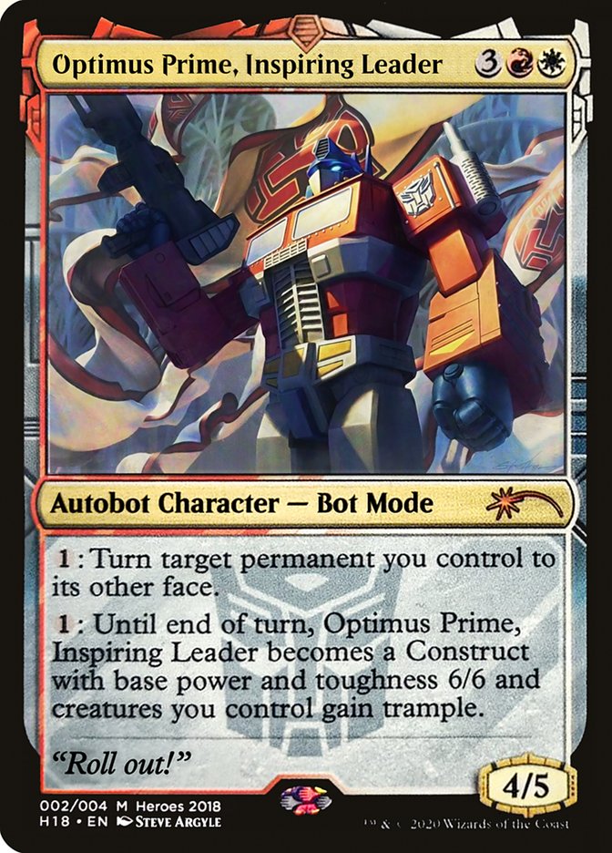 Optimus Prime, leader inspirant [Héros du Royaume 2018]