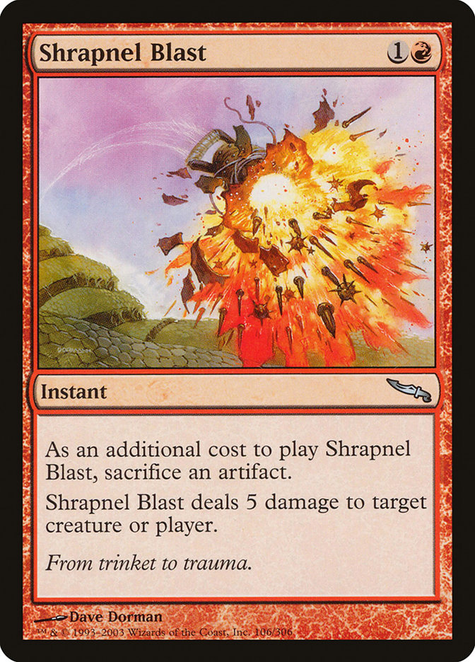 Explosion de shrapnel [Mirrodin]