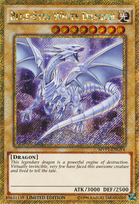 Dragon Blanc aux Yeux Bleus [MVP1-FRV4] Gold Secret Rare