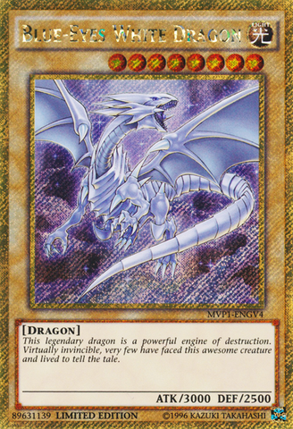 Dragon Blanc aux Yeux Bleus [MVP1-FRV4] Gold Secret Rare