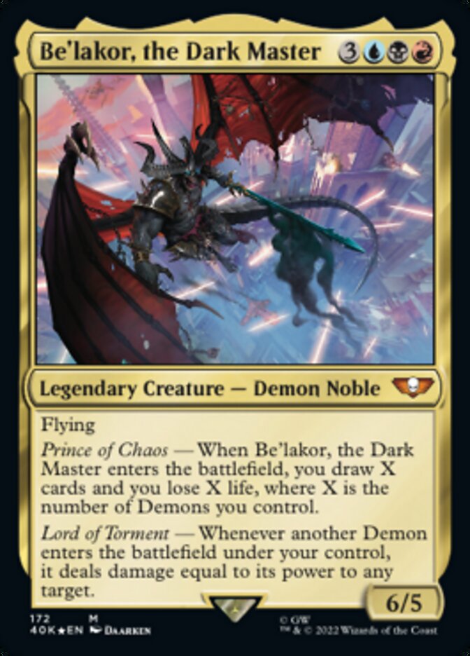 Be'lakor, le Maître Sombre [Warhammer 40,000]