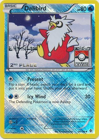 Delibird (38/149) (Liga Promocional 2º Puesto) [Negro y Blanco: Fronteras Cruzadas]