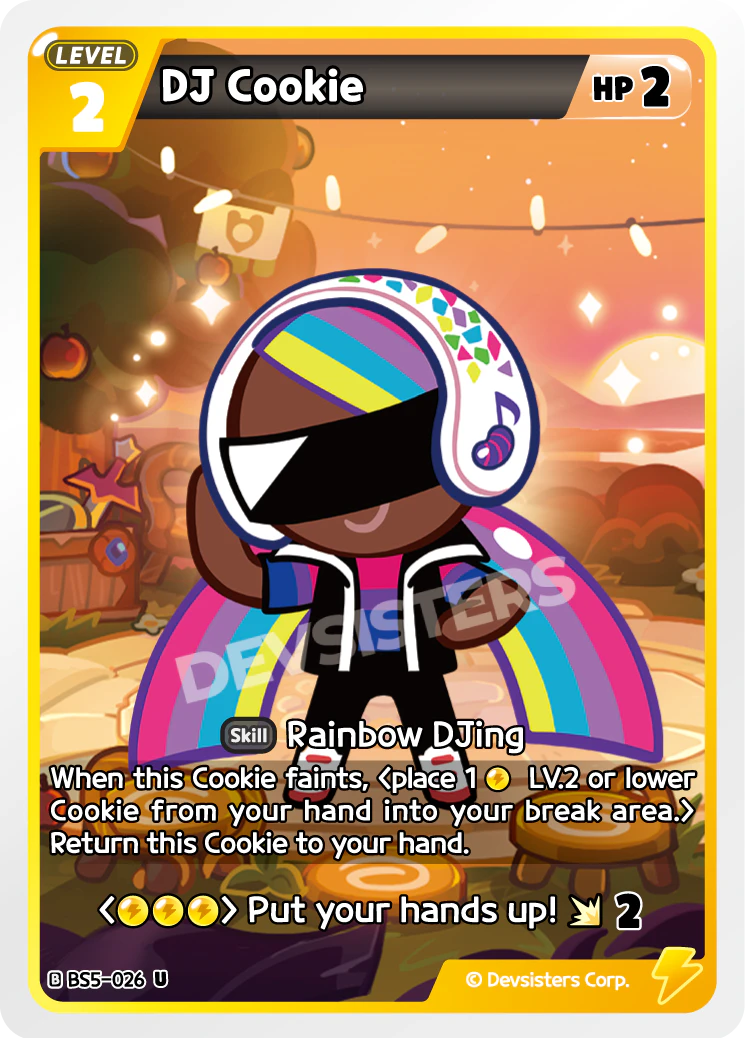 Image for DJ Cookie (BS5-026) (BS5) - CookieRun: Braverse TCG