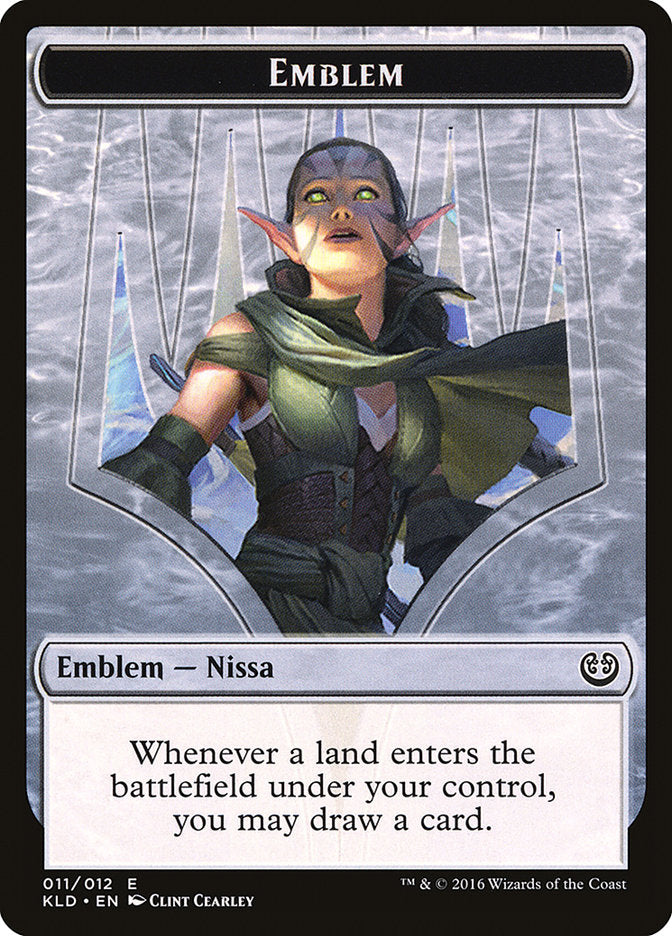Nissa, force vitale emblème [Jetons de Kaladesh]