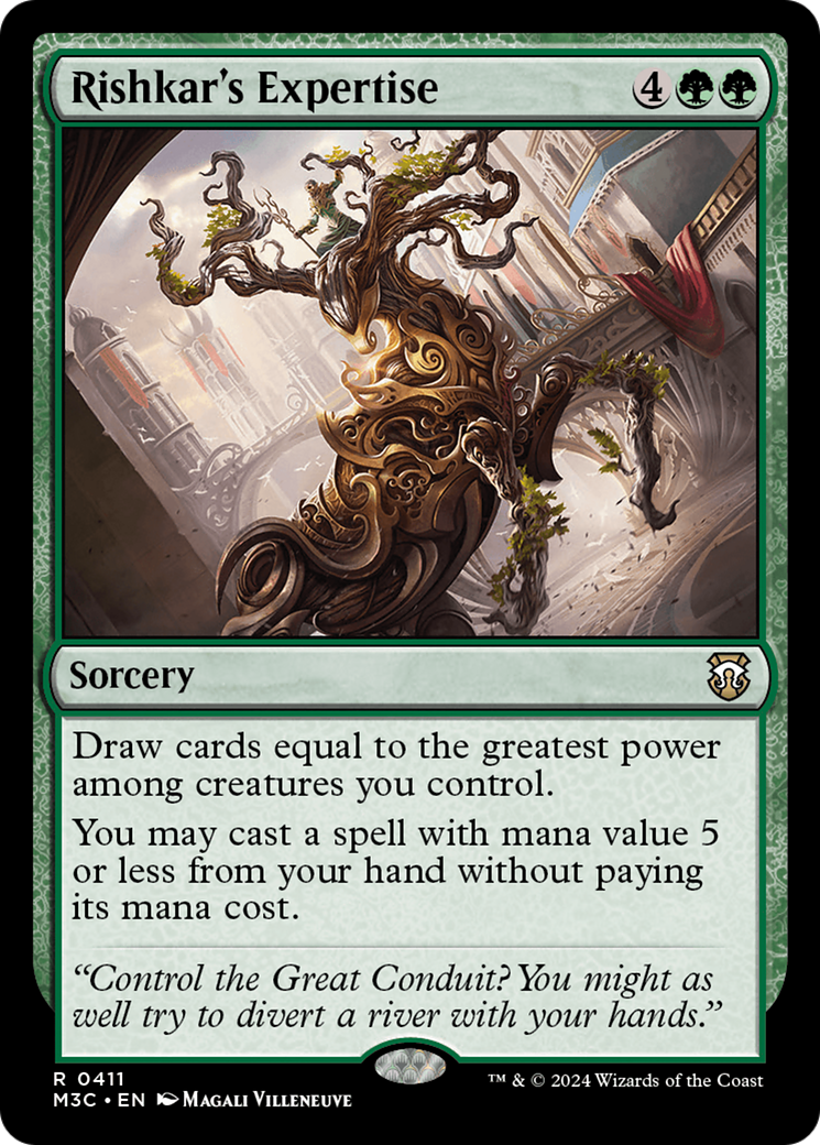 Expertise de Rishkar (Feuilleté Ripple) [Modern Horizons 3 Commander]