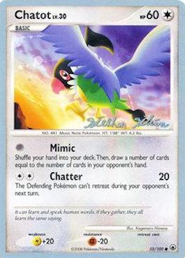 Chatot (55/100) (Luxdrill - Stephen Silvestro) [Campeonatos Mundiales de 2009]