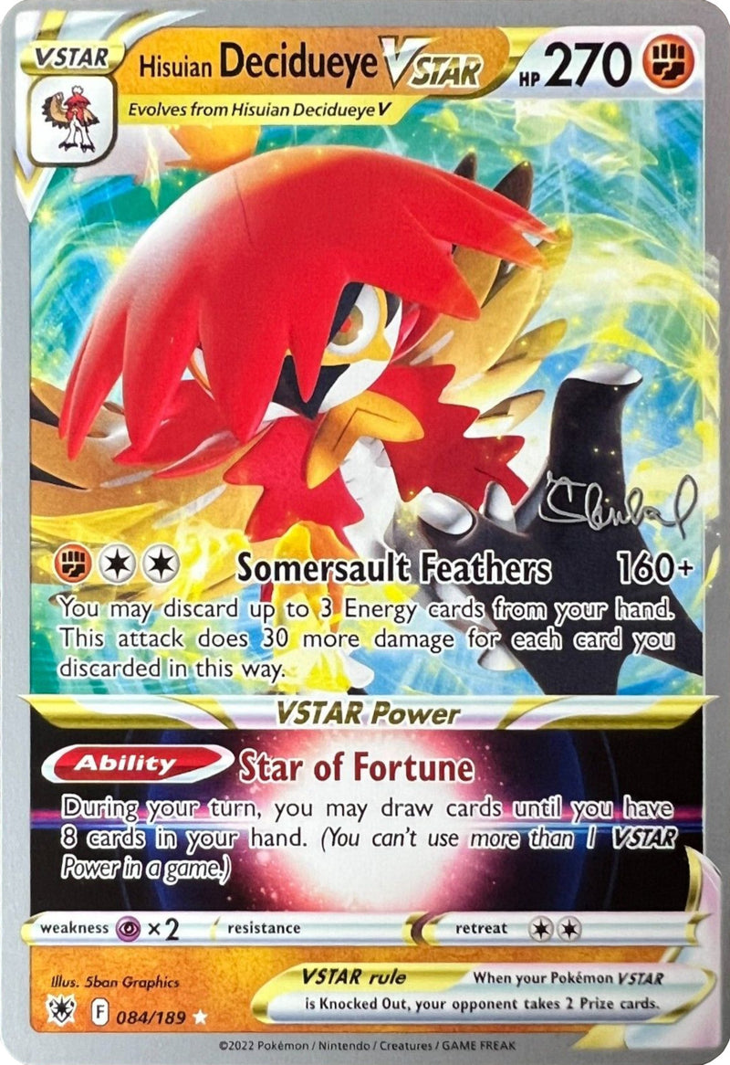 Hisuian Decidueye VSTAR (084/189) (ADP - Ondrej Skubal) [Campeonatos Mundiales 2022]