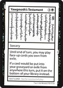 Le Testament de Yawgmoth (Édition 2021) [Cartes de test de Mystery Booster]