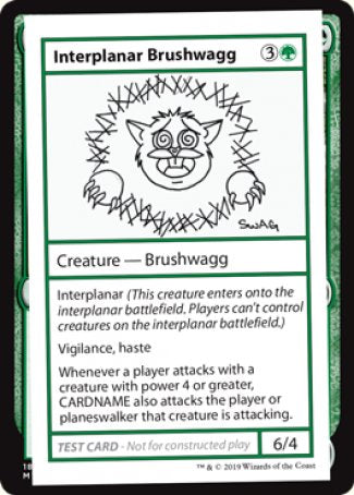 Brushwagg interplanaire (Édition 2021) [Cartes test de booster mystère]