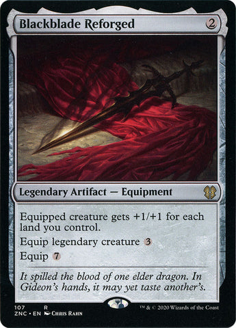 Cuchilla Negra Reformada [Commander de Zendikar Rising]