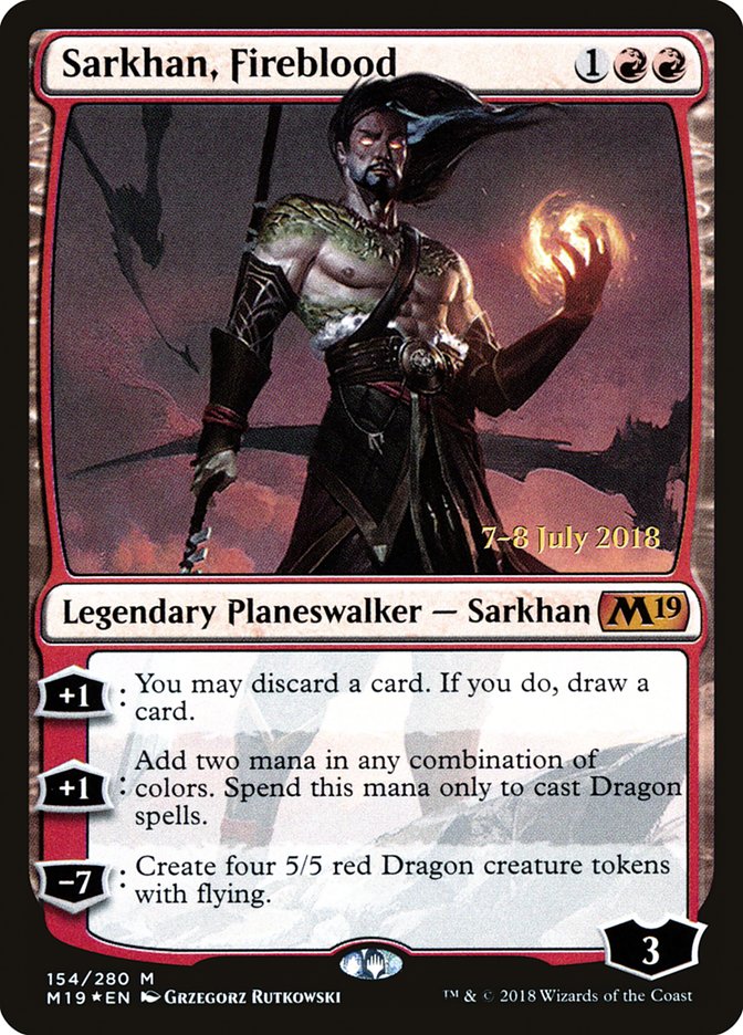 Sarkhan, Sangdragon [Cartes promos d'avant-première de l'édition de base 2019]