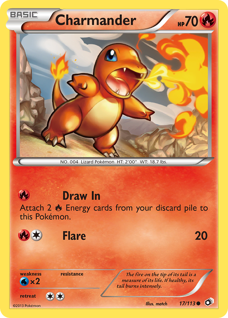 Charmander (17/113) [Negro y Blanco: Tesoros Legendarios]