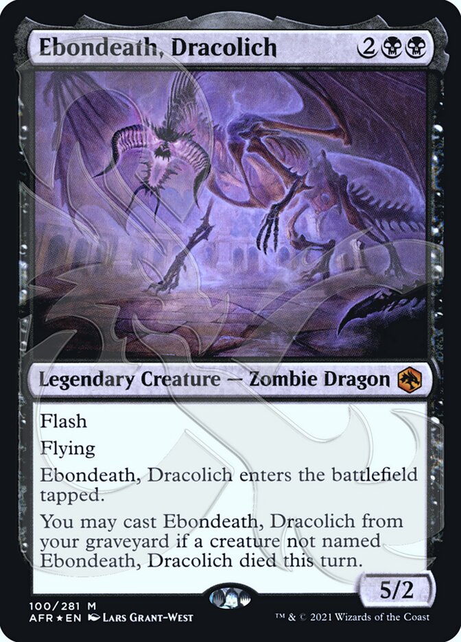 Ébonmort, dracoliche (promo esperluette) [Donjons & Dragons : Aventures dans les Royaumes Oubliés promos]