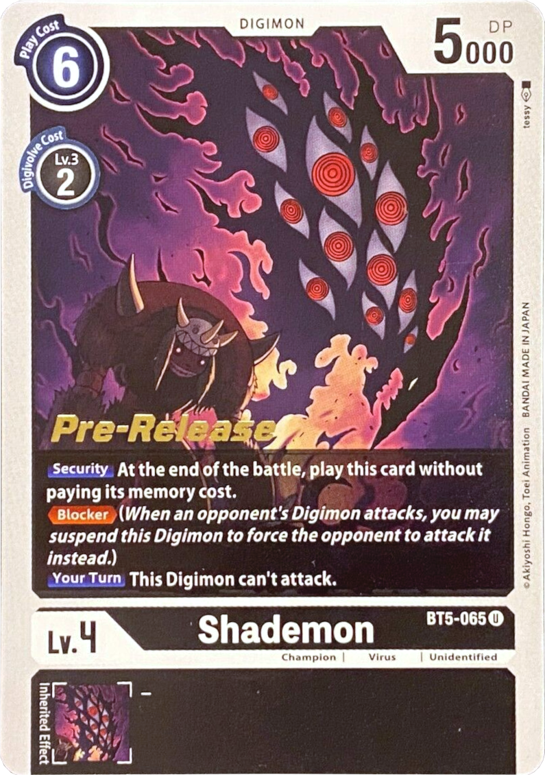 Shademon [BT5-065] [Cartas promocionales de prelanzamiento de Batalla de Omni]