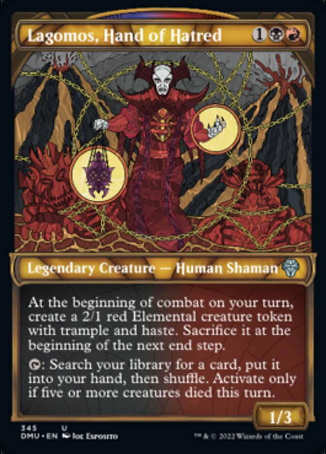 Lagomos, Main de la Haine (Texturée alternative) [Dominaria Uni]