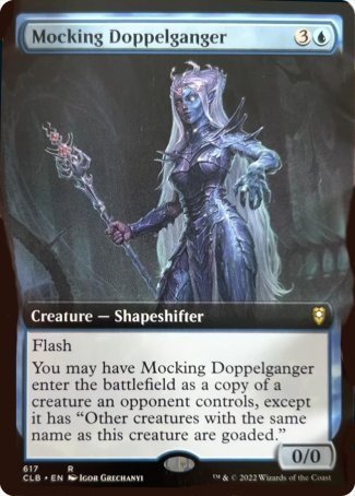 Doppelgänger Burlón (Arte Extendido) [Commander Legends: Battle for Baldur's Gate]