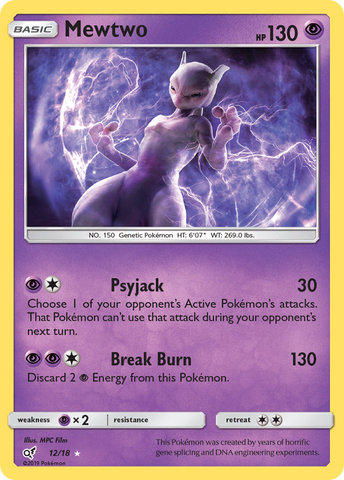 Mewtwo (12/18) [Sol y Luna: Detective Pikachu]