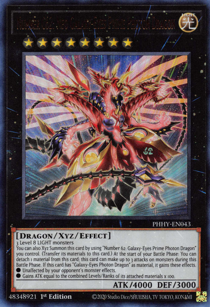 Numéro C62 : Dragon Photon Primordial de Néo Galaxie-Yeux [PHHY-FR043] Ultra Rare