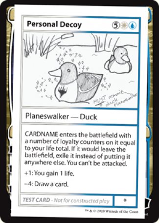 Leurre personnel (Édition 2021) [Cartes de test Mystery Booster]
