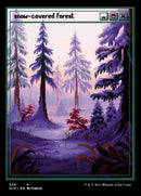 Forêt enneigée (gravure à l'acide) [Série de l'Antre secret]