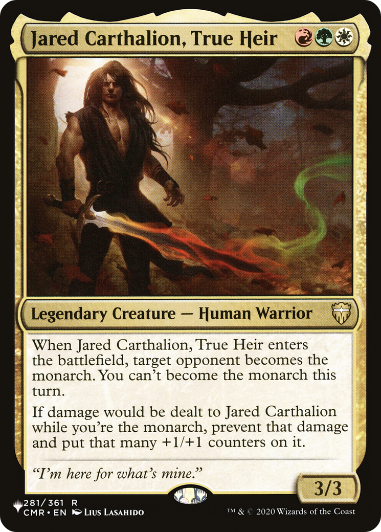 Jared Carthalion, véritable héritier [The List]
