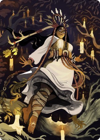 Candlegrove Witch 2 Carta de Arte [Innistrad: Cacería de Medianoche Art Series]