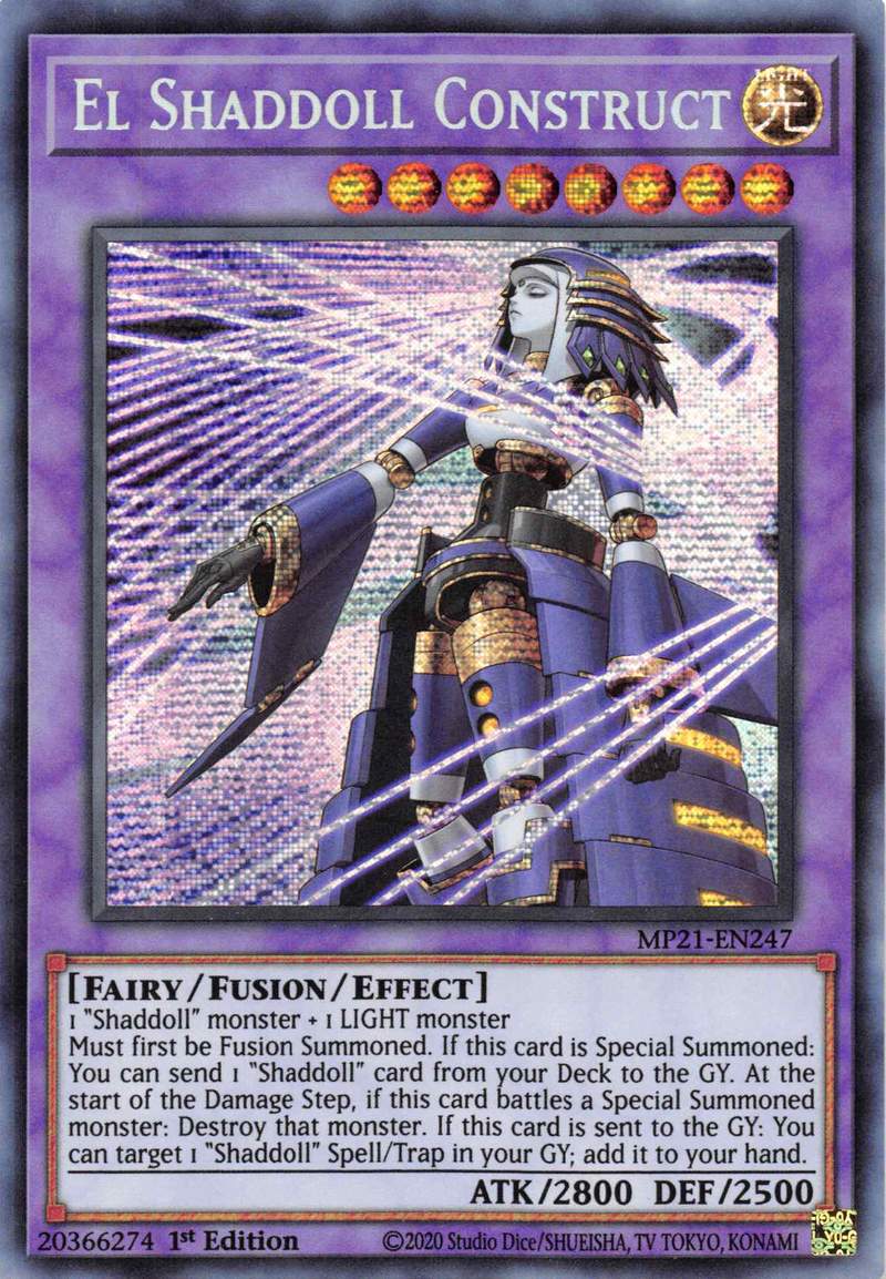 El Shaddoll Construction (Illustration alternative) [MP21-FR247] Secret Rare Prismatique