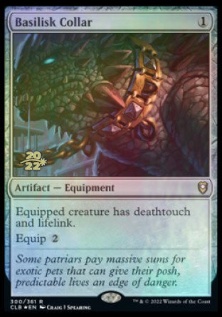 Collar de basilisco [Commander Legends: Batalla por Puerta de Baldur Promos de Presentación]