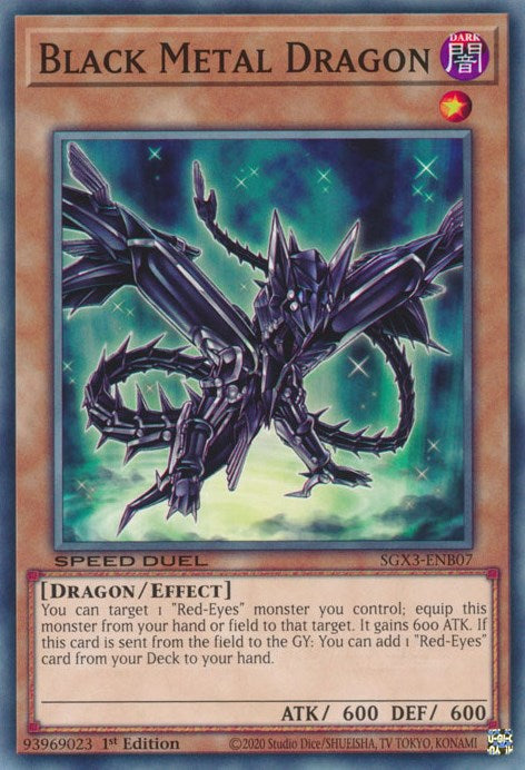 Dragón Negro Metálico [SGX3-SPB07] Común